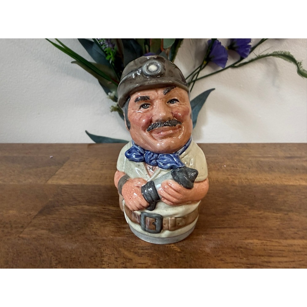 Vintage Royal Doulton Mike Mineral The Miner D6741 Doultonville Toby Jug